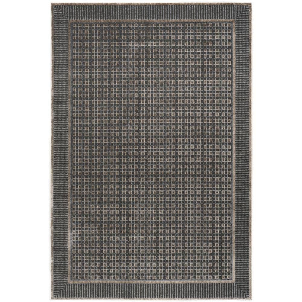 Nordic Black Taupe 4 ft. x 6 ft. Geometric Contemporary Area Rug price history on PriceWatchPro