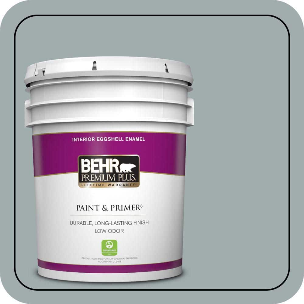 5 gal. #QE-52 Portsmouth Bay Eggshell Enamel Low Odor Interior Paint & Primer price history on PriceWatchPro
