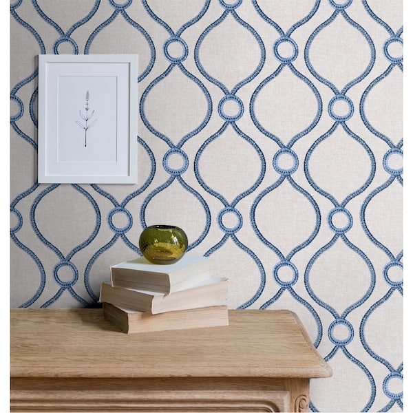 Curveball Delft Geometric Vinyl Peel and Stick Wallpaper Roll ( Covers 30.75 sq. ft. )