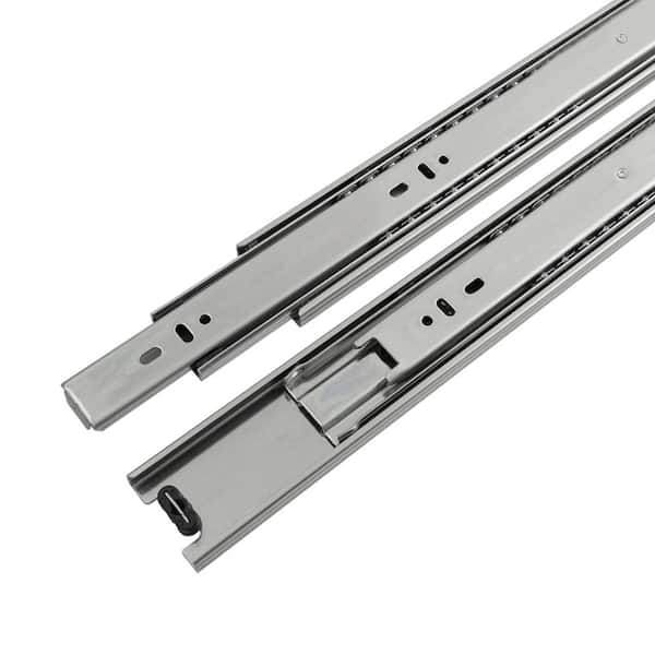 Drawer Slide Side Mount Full Extension 24 in. Cadmium Finish (5 - Pairs)