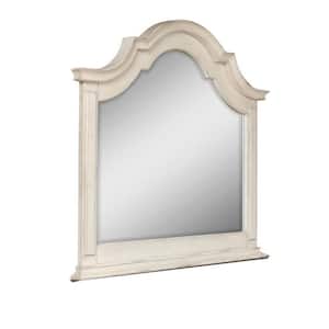 2.5 in. x 43 in. Rectangular Wooden Frame White Dresser Mirror