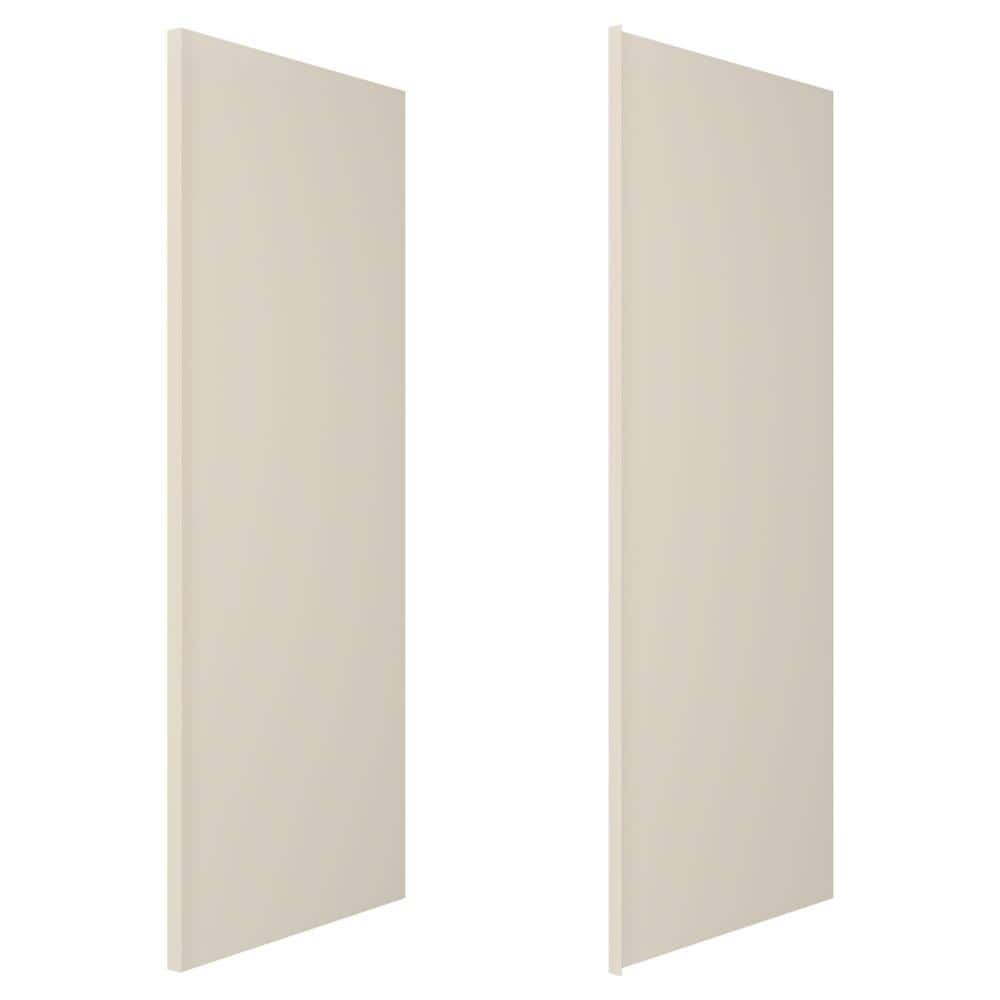 36 in. x 98 in. 2-Piece Glue-Up Alcove Side Shower and Bath Wall Set in Natural Creme price history on PriceWatchPro