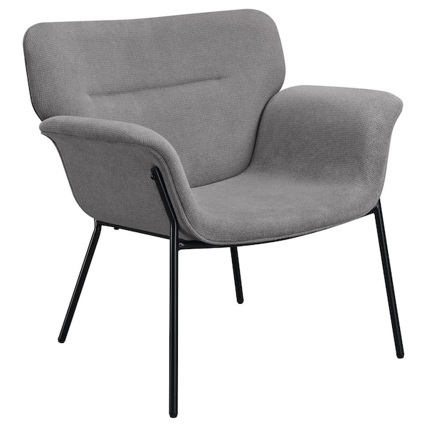 Coaster Davina Ash Gray Upholstered Flared Arms Accent Chair