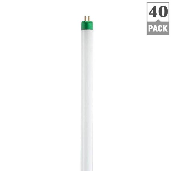 Philips 39-Watt 34 in. High Output Linear T5 Fluorescent Light Bulb, Daylight (5000K) (40-Pack)