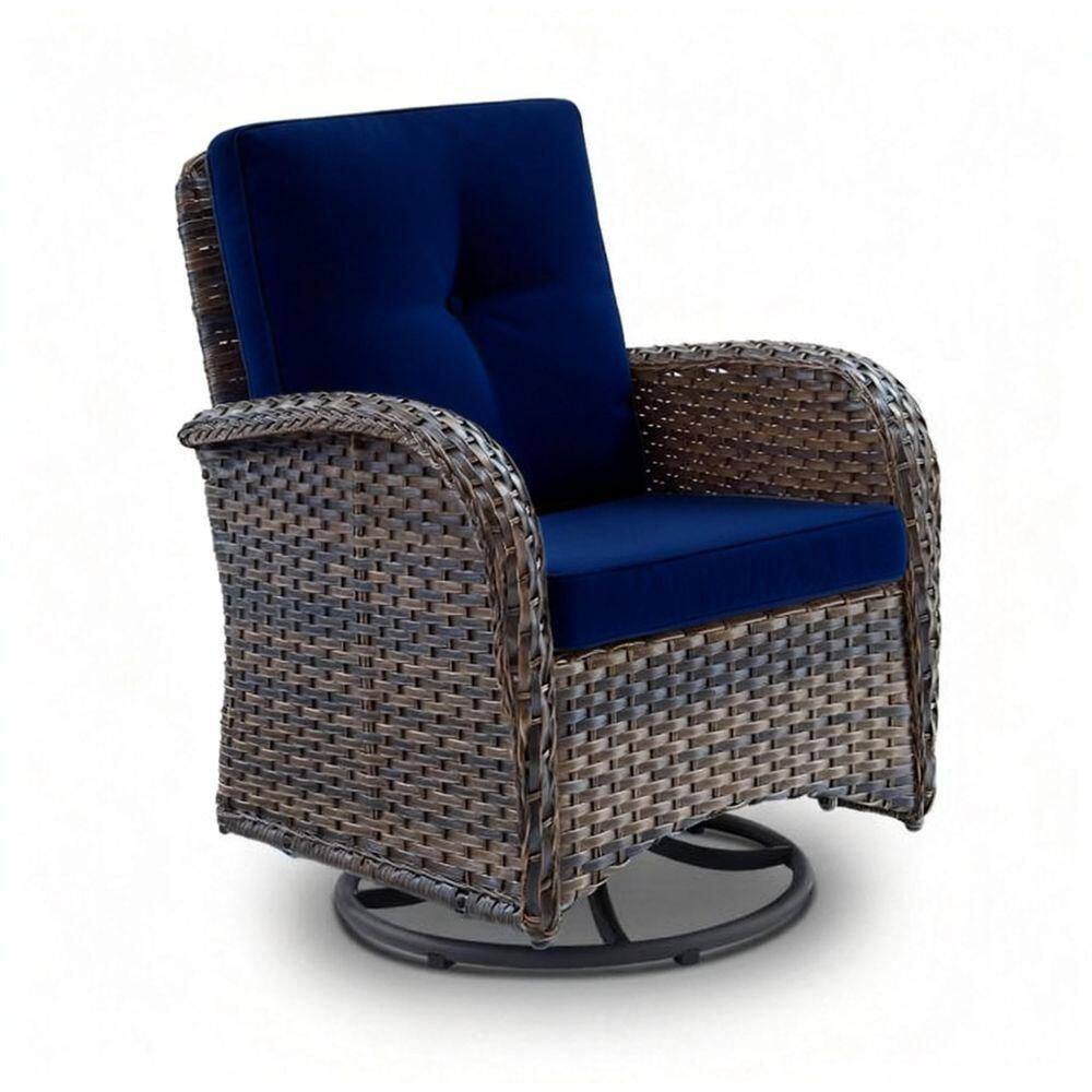 Wicker Navy Patio Outdoor Rocking Chair price history on PriceWatchPro