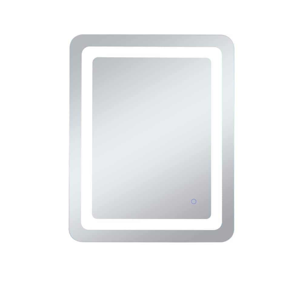 Home Living 20 in. W x 30 in. H Rectangular Frameless LED Wall Bathroom Van