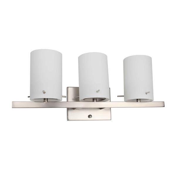 Unbranded Kathleen 20.5 in. 3 Lights Brushed Nickel Vanity Light