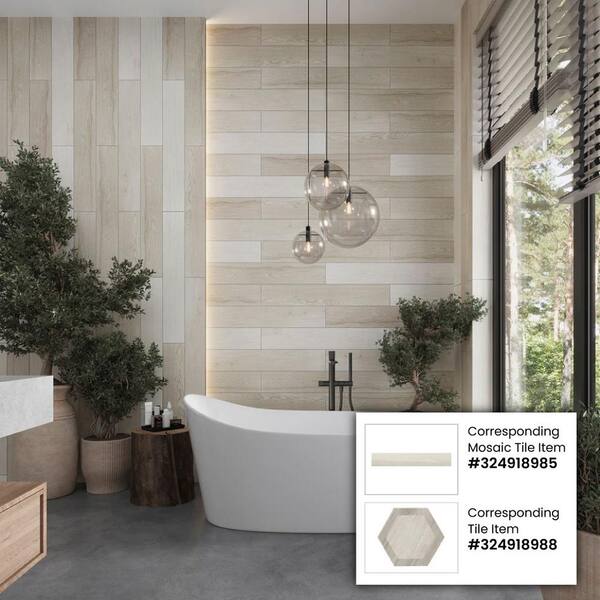 Apollo Tile White 18-in x 36-in Matte Porcelain Marble Look Floor and Wall Tile (13.05-sq. ft/ Carton)