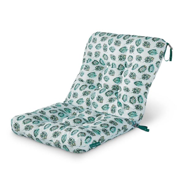 Classic Accessories Vera Bradley 21 in. W x 19 in. D x 22.5 in. H x 5 in. Thick Patio Chair Cushion in Seawater Palm