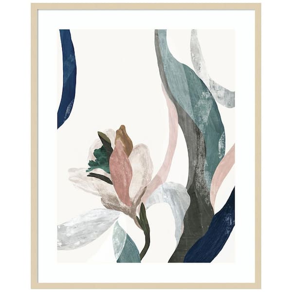 Amanti Art "Floral Arabesque II" by PI Studio 1-Piece Framed Giclee Country Art Print 41 in. x 33 in.