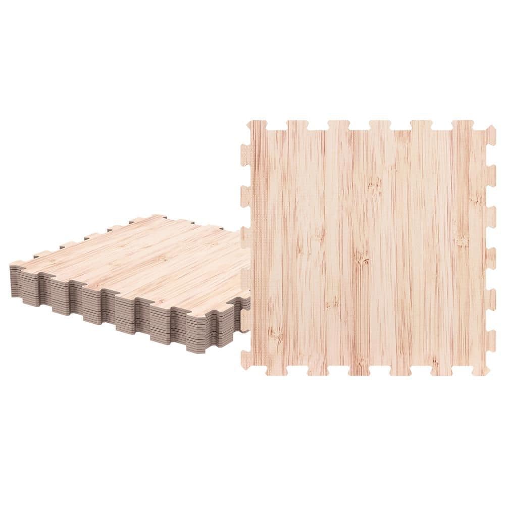 2PCS Interlocking Floor Tiles Wood Grain Printed EVA Foam Puzzle Tiles with Waterproof Surface price history on PriceWatchPro