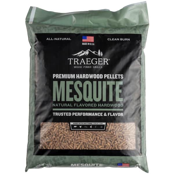 Traeger PEL305 All Natural Mesquite Hardwood Pellets 20 lb 