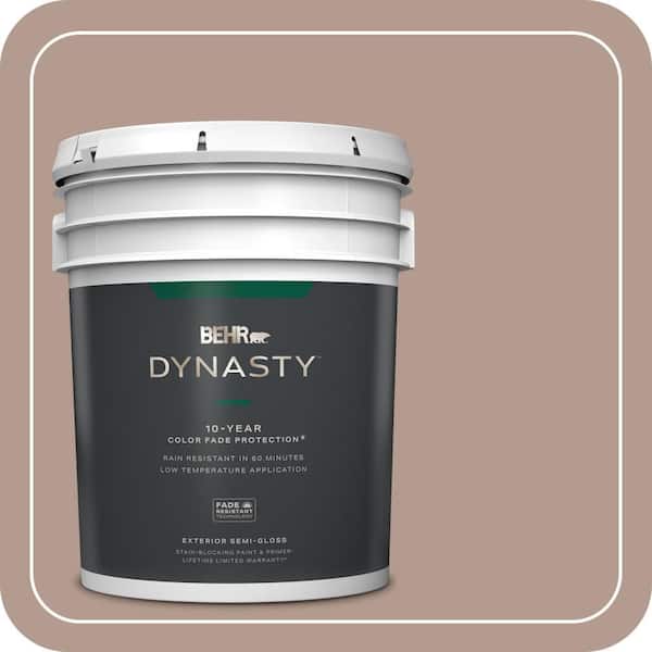 BEHR DYNASTY 5 gal. #PPU5-15 Postmodern Mauve Semi-Gloss Enamel Exterior Stain-Blocking Paint & Primer