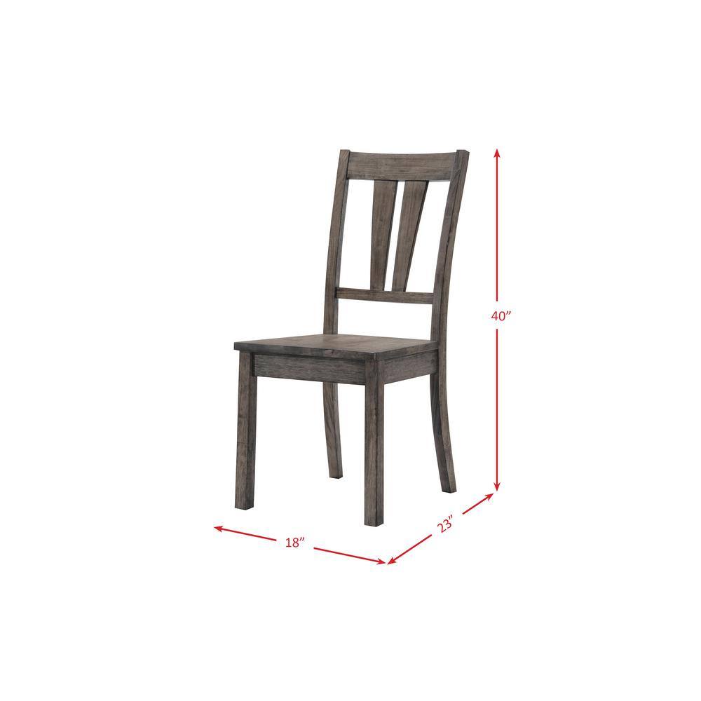 Grayson Gray Oak 5-Piece Extendable Dining Set with 4 Chairs