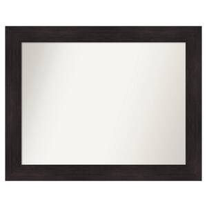 Furniture Espresso 37.75 in. x 29.75 in. Custom Non-Beveled Satin Recyled Polystyrene Bathroom Vanity Wall Mirror