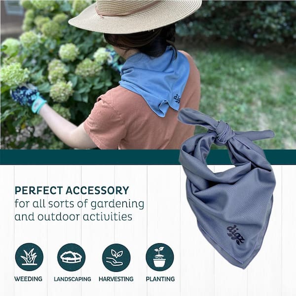 Digz Women's 1-Size Country Blue Gardening Cooling Hat with UPF 50