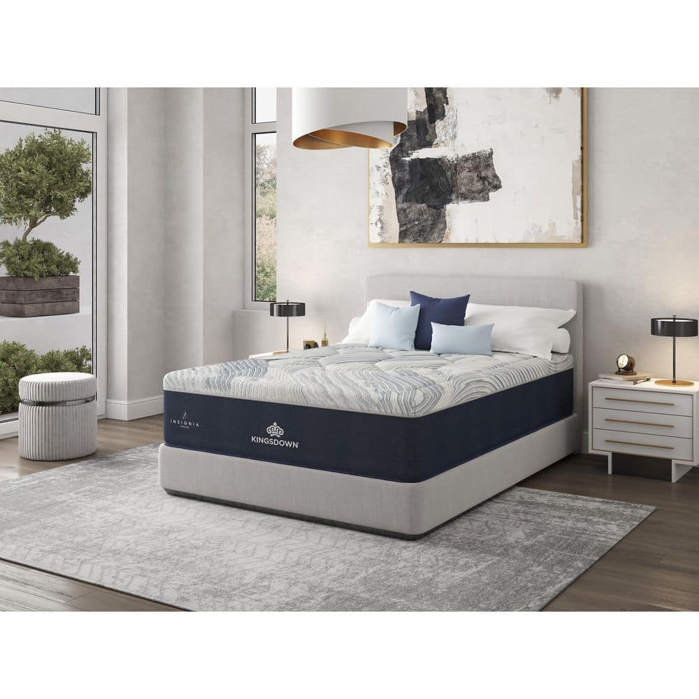 KINGSDOWN Insignia Cool Duet Queen Medium Firm 15 in. Scroll Quilt Top Hybrid Mattress
