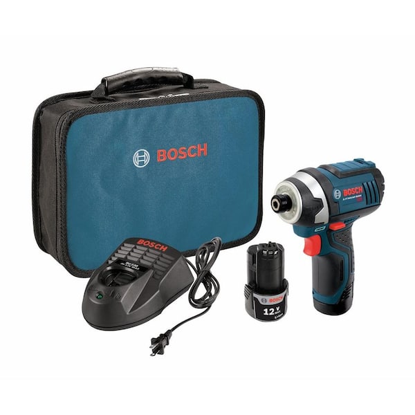 Bosch 12 Volt Lithium-Ion Cordless 1/4 in. Variable Speed Impact Driver Kit with (2) 2.0Ah Batteries