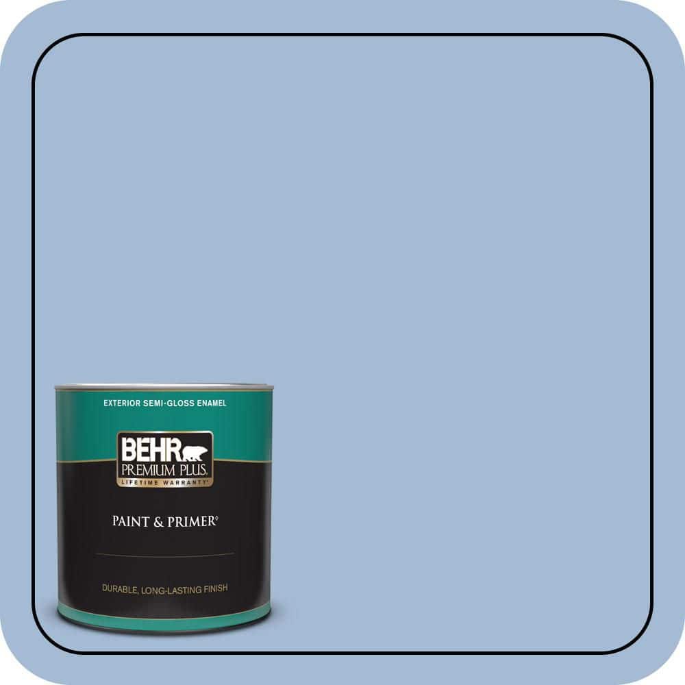 1 qt. #M530-3 Perennial Blue Semi-Gloss Enamel Exterior Paint & Primer price history on PriceWatchPro
