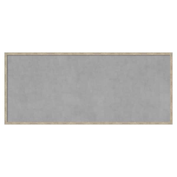 Amanti Art Imprint Pewter 49 in. x 21 in Framed Magnetic Board