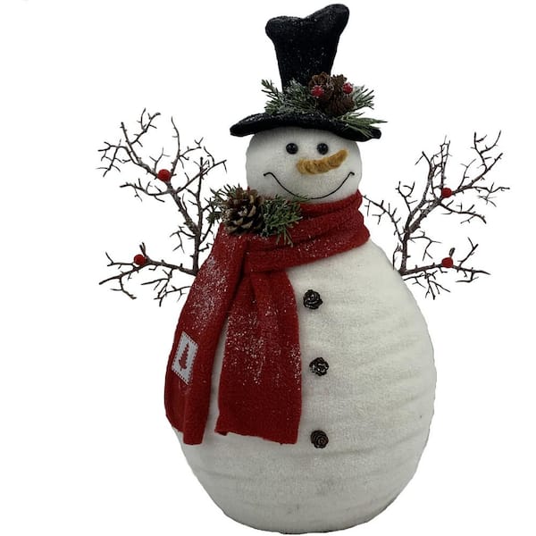 Mini Winter Stuffed Hat & Scarves Snowmen - 12 Pc.