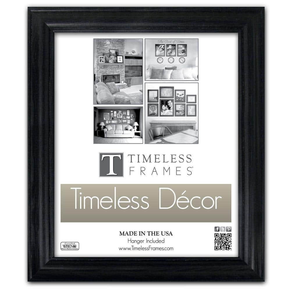 Timeless Frames Brenna 1Opening 16 in. x 20 in. Black Picture Frame