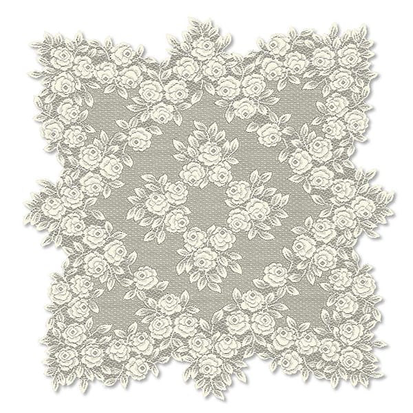 Heritage Lace Polyster "White" Cross Design Square Napkins 4 in set 500 