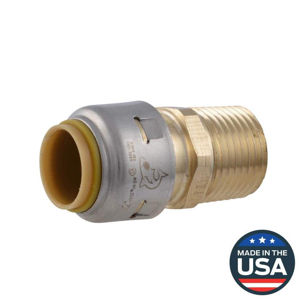 Max 1/2 in. Push-to-Connect x MIP Brass Adapter Fitting price history on PriceWatchPro