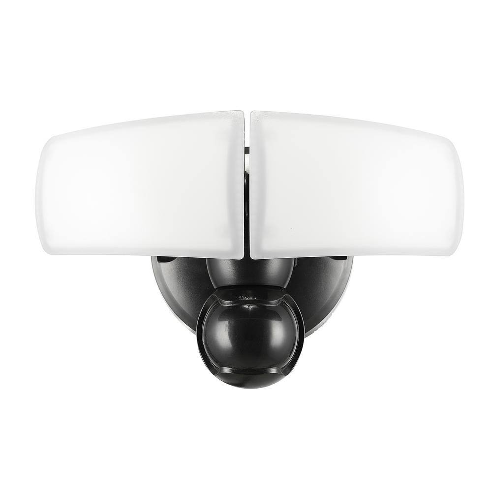 21-Watt 2000 Lumen 240° Black Motion Sensing Integrated LED Flood Light