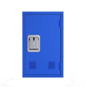 1-Tier Steel School Locker in Blue, Detachable Compact Storage Cabinet (15 in. D x 15 in. W x 24 in. H)