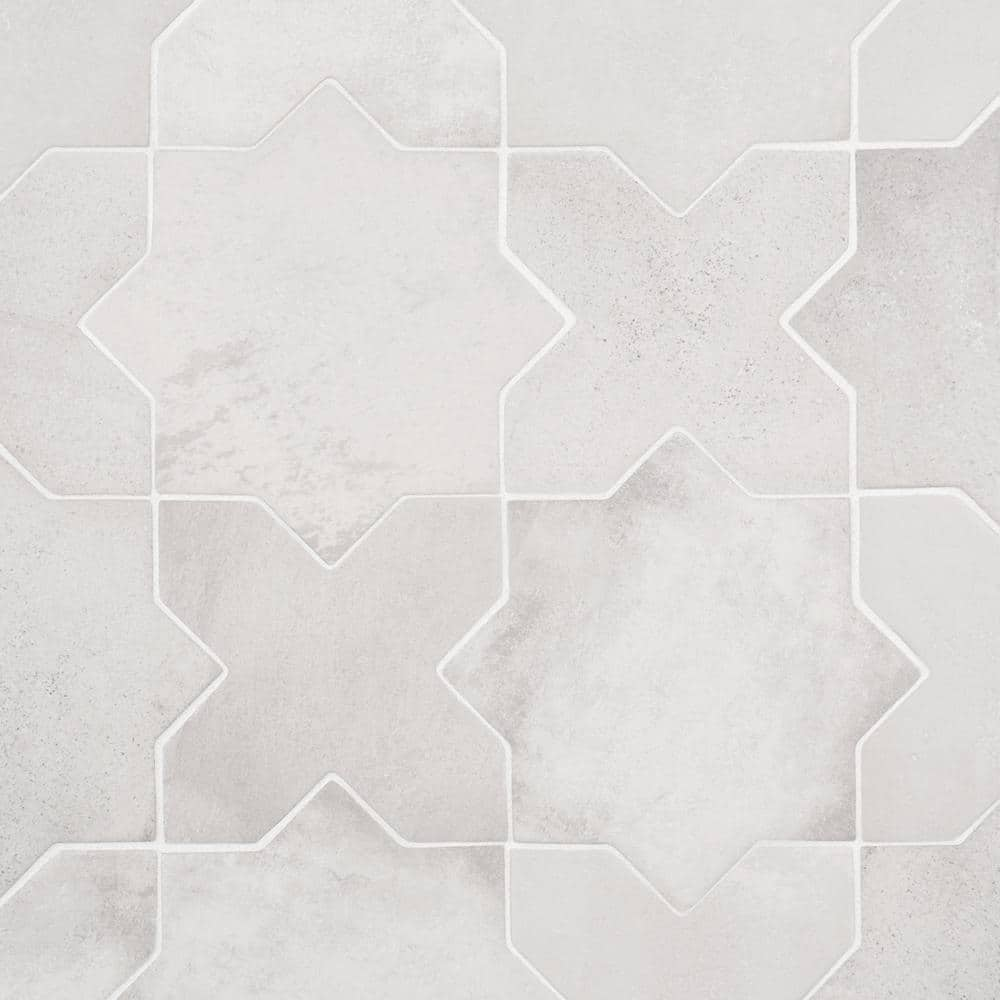 Ivy Hill Tile Tripoli Star Crossed White 61 In X 119 In Matte Terracotta Look Porcelain 3702