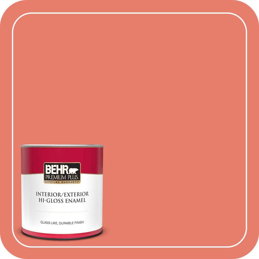 1 qt. Home Decorators Collection #HDC-SM14-12 Cosmic Coral Hi-Gloss Enamel Interior/Exterior Paint & Primer price history on PriceWatchPro