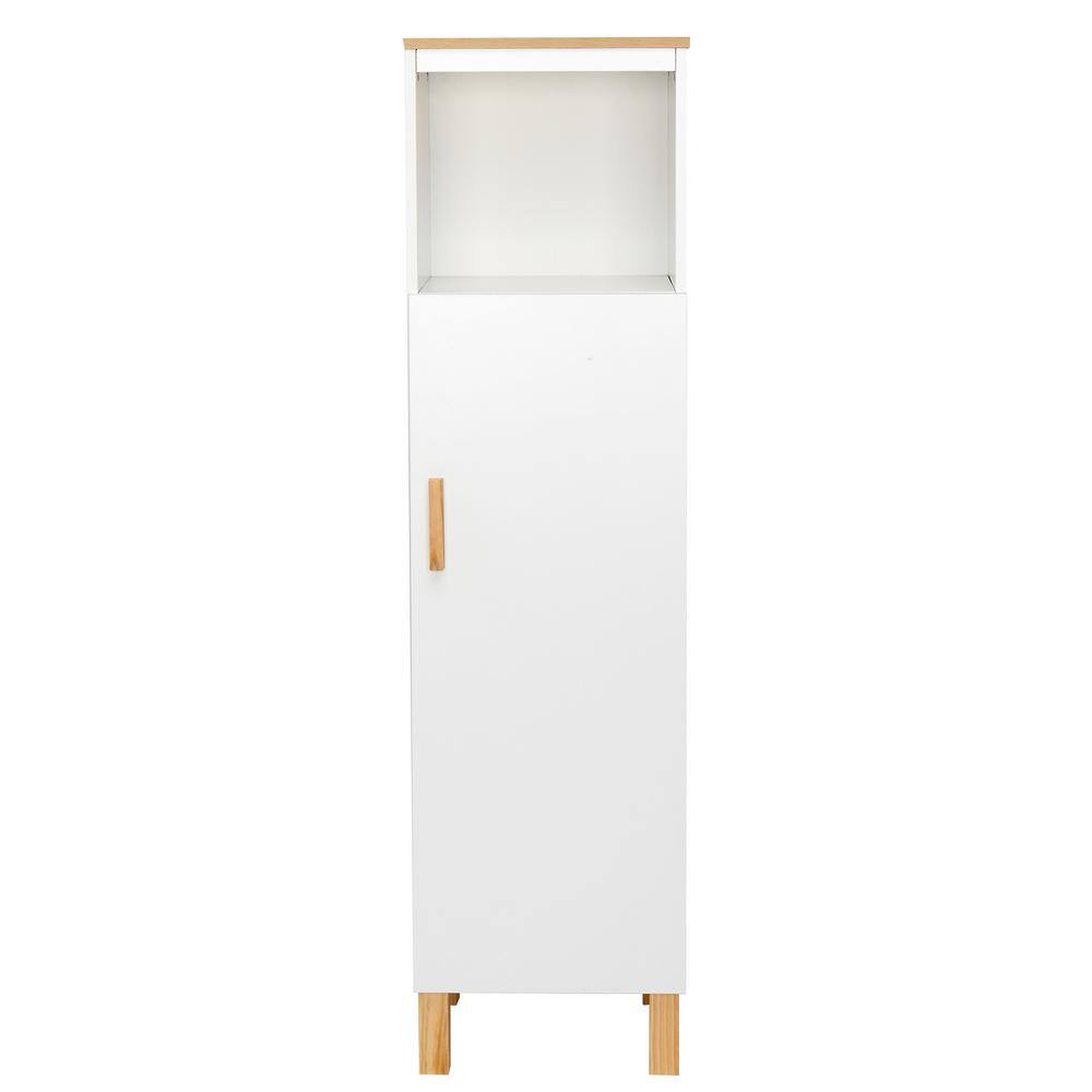 12 in. W x 11.8 in. D x 46 in. H White Linen Cabinet