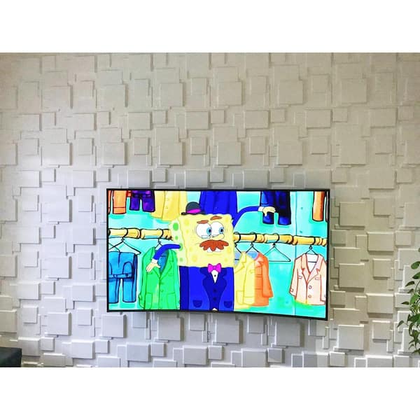 19.7 in. x 19.7 in. 3D Embossed Wall Panel for Modern Wall Decor (Set of 12)