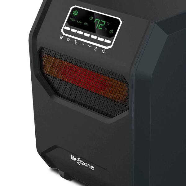 Lifesmart 1,500-Watt 4-Element Quartz Infrared Portable Electric Room  Heaters (2-Pack) 2 x LS-HT1188 - The Home Depot