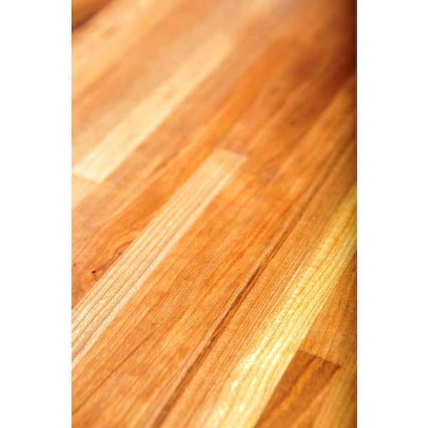Unfinished Cherry 4 ft. L x 25 in. D x 1.5 in. T Butcher Block Countertop