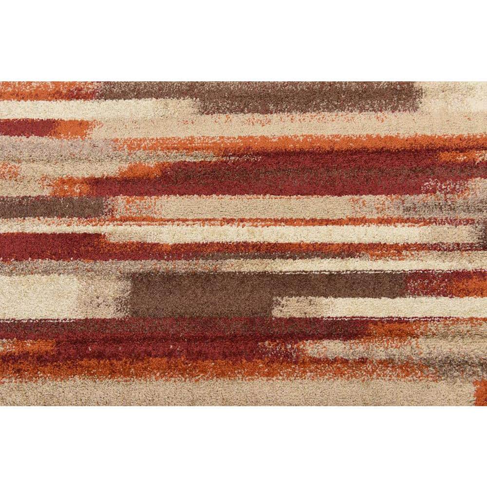 Autumn Harvest Multicolor Geometric 5' x 8' Area Rug