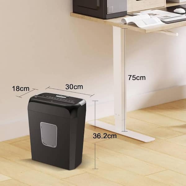 paper shredder lubricant sheets walmart Pen+gear 6-Sheet Cross-Cut Paper/Credit Card Shredder with 3.7 Gallon Bin, Black, Home & Office Use main image 1