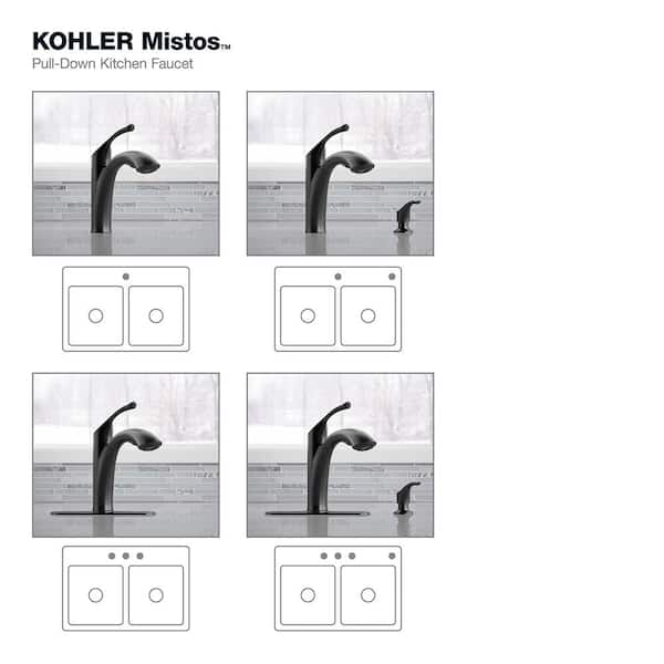 KOHLER Mistos SingleHandle PullOut Sprayer Kitchen Faucet, 46 OFF