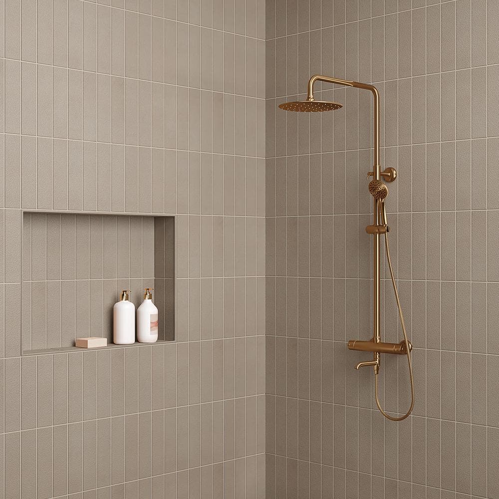 Sahara 3" x 12" Matte Gray Porcelain Wall & Floor Tile