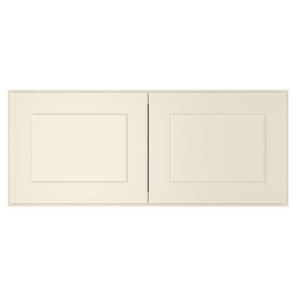 36-in W X 12-in D X 15-in H in Shaker Antique White Plywood Ready to Assemble Wall Cabinet Kitchen Cabinet