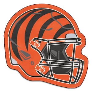 Cincinnati Bengals Black 3 ft. x 2 ft. Mascot Helmet Area Rug