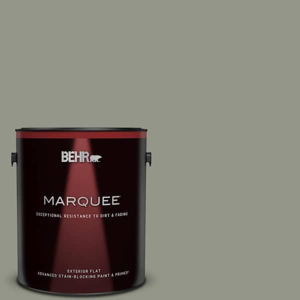 BEHR MARQUEE 1 gal. #ECC-36-1 Shady Willow Flat Exterior Paint & Primer