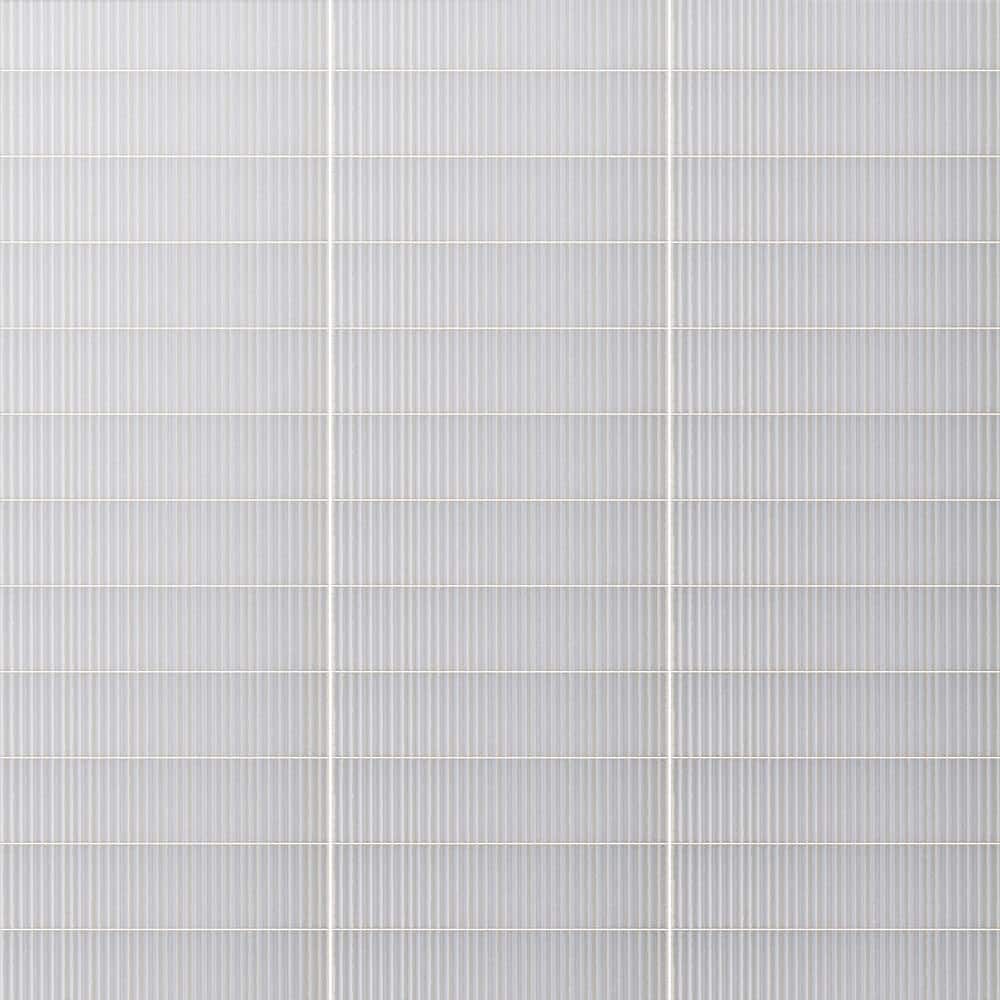 Soldeu White Glossy Ceramic Subway Wall Tile