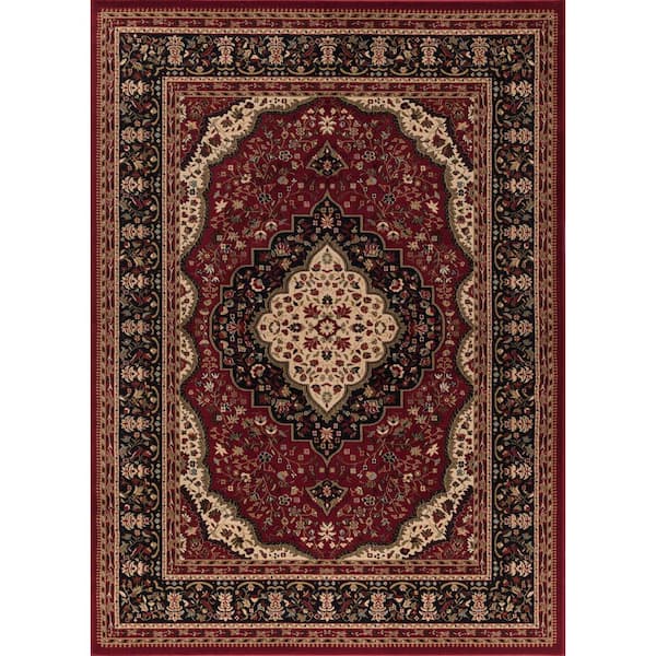 Concord Global Trading Ankara Kerman Red 3 ft. x 4 ft. Area Rug