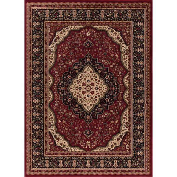 Concord Global Trading Ankara Kerman Red 4 ft. x 5 ft. Area Rug