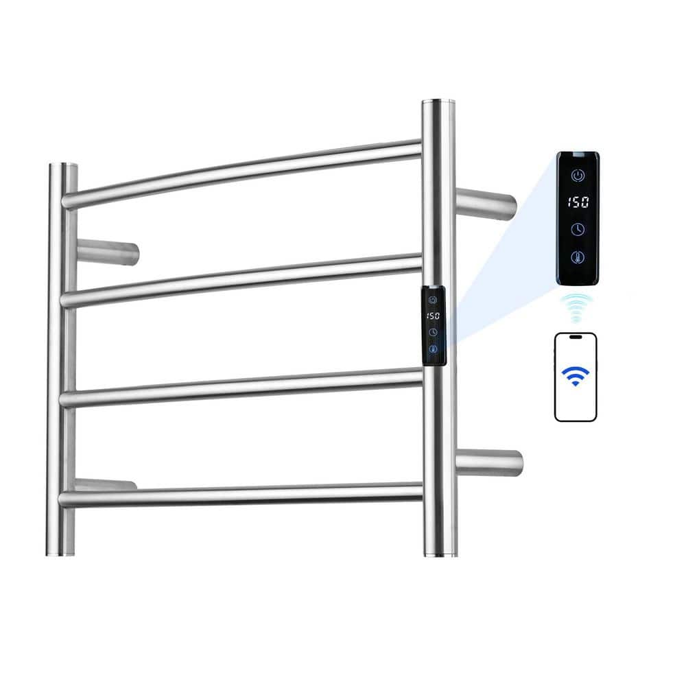 Wall Mount Electric Towel Warmer 16.54 in L x 23.62 in W x 5.51 in H Brushed Stainless Steel Four Bars price history on PriceWatchPro