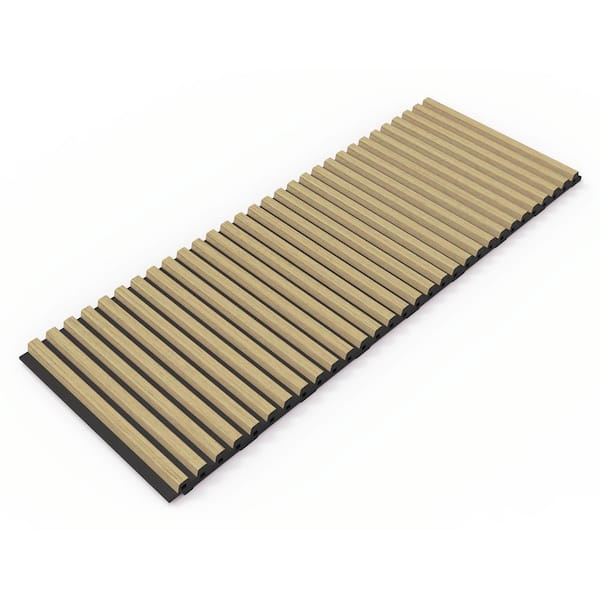 sunwings 2/5 in. x 1 ft. x 1/3 ft. Light WPC 3D Vinyl Wall Paneling for Interior Wall Decor (1-Pack)