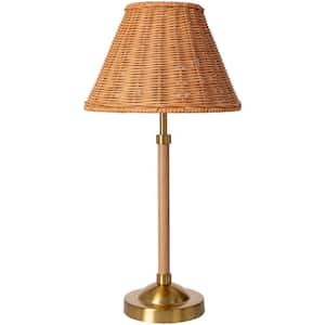 Xander 20 in. Brown Indoor Table Lamp