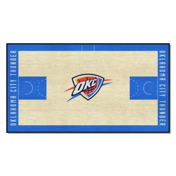 FANMATS Oklahoma City Thunder 2 ft. x 4 ft. NBA Court Runner Rug